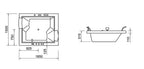 Ванна Wellis SPA Nera Maxi E-Drive TOUCH 185x150 — СПА-басейн Wellis, фото 5