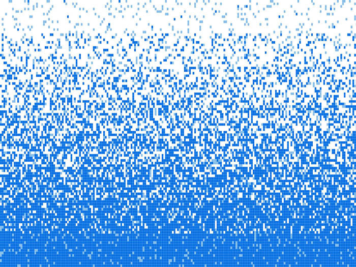 Скляна мозаїка AZUL-2 для басейну — 2.5 х 2.5 см, Блакитний