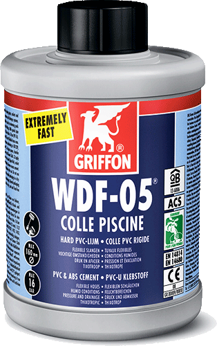 Клей для flex PVC/ABS Griffon WDF-05 0.5л (ящик 12 штук)