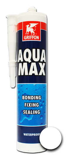 Герметик Griffon AquaMAX 425гр. (білий) (12шт уп) — Griffon для герметизації