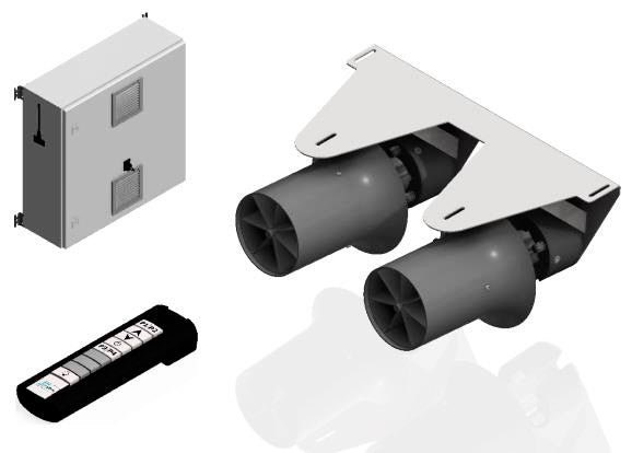 Протитечія HydroStar BGA Double 320 у кріпленні components — обладнання для басейну