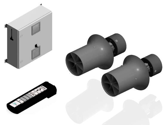 Протитечія HydroStar BGA Double 320 components — обладнання для басейну