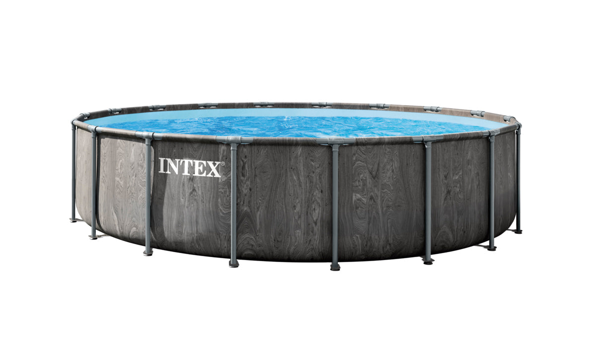 Каркасний басейн Intex Prism Frame Greywood 5,49 м × 1,22 м