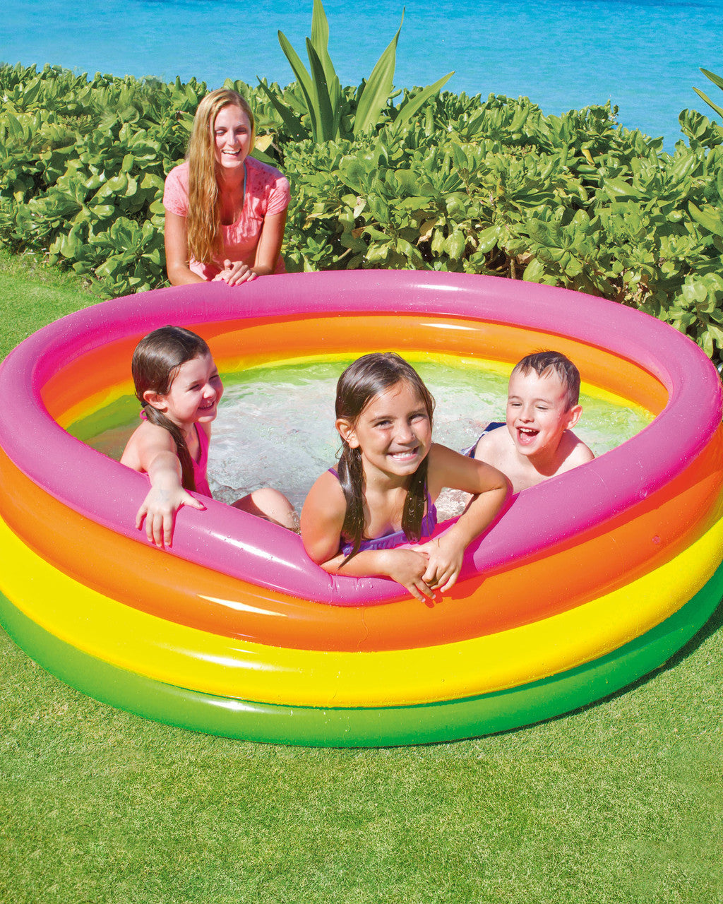 Надувний басейн Intex Sunset Glow Pool (168×46 см)