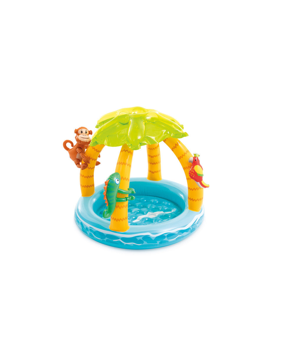 Надувний дитячий басейн Intex Tropical Island Baby Pool