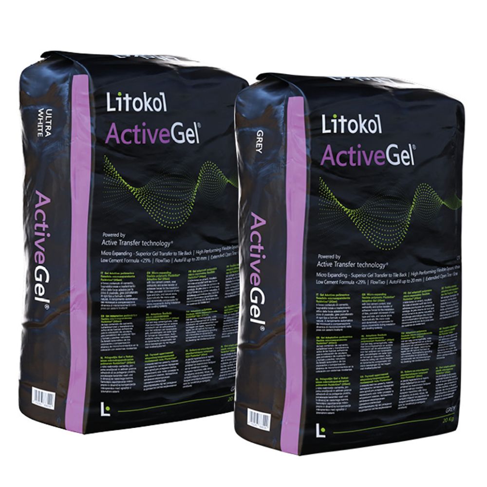 Полімерний адаптивний гель Litokol ActiveGel® мішок 20 кг Білий — Litokol для басейнів, плитки та мозаїки