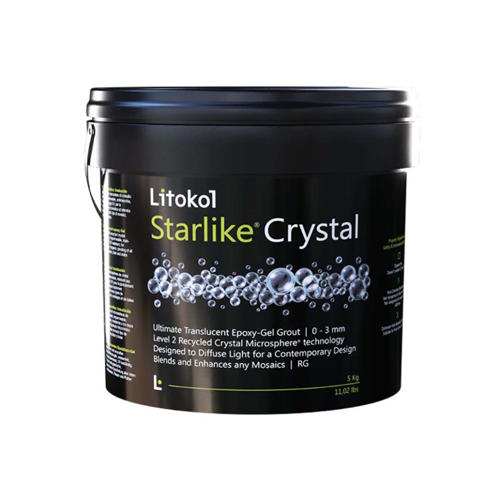Напівпрозорий епоксидний гель Litokol Starlike® Crystal відро 2,5 кг — Litokol для басейнів, плитки та мозаїки