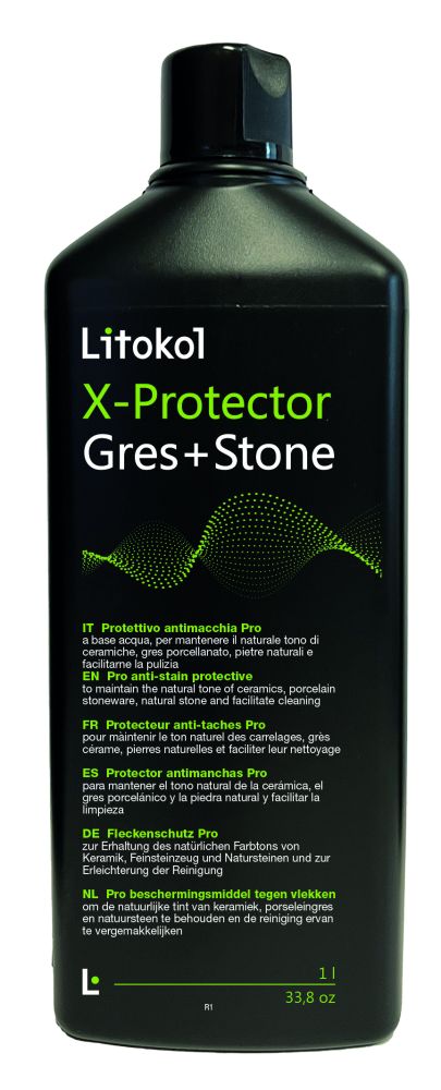 Захисний засіб проти плям Litokol X-Protector Gres + Stone флакон 1 л — Litokol для басейнів, плитки та мозаїки