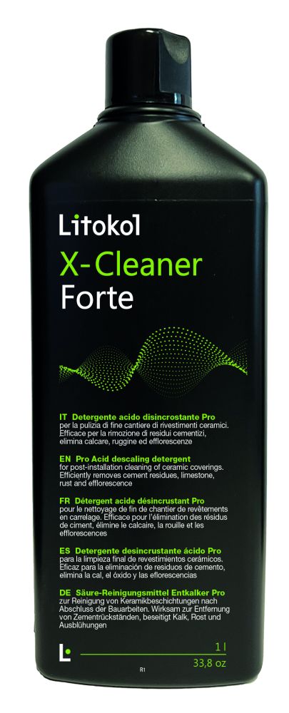 Професійний кислотний очищувач Litokol X-Cleaner Forte флакон 1 л — Litokol для басейнів, плитки та мозаїки