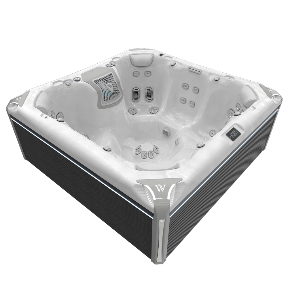 Elbrus Life Premium WM00758-P в 2-х кольорах Sterling Silver\Ice White 7 місць — СПА-басейн Wellis