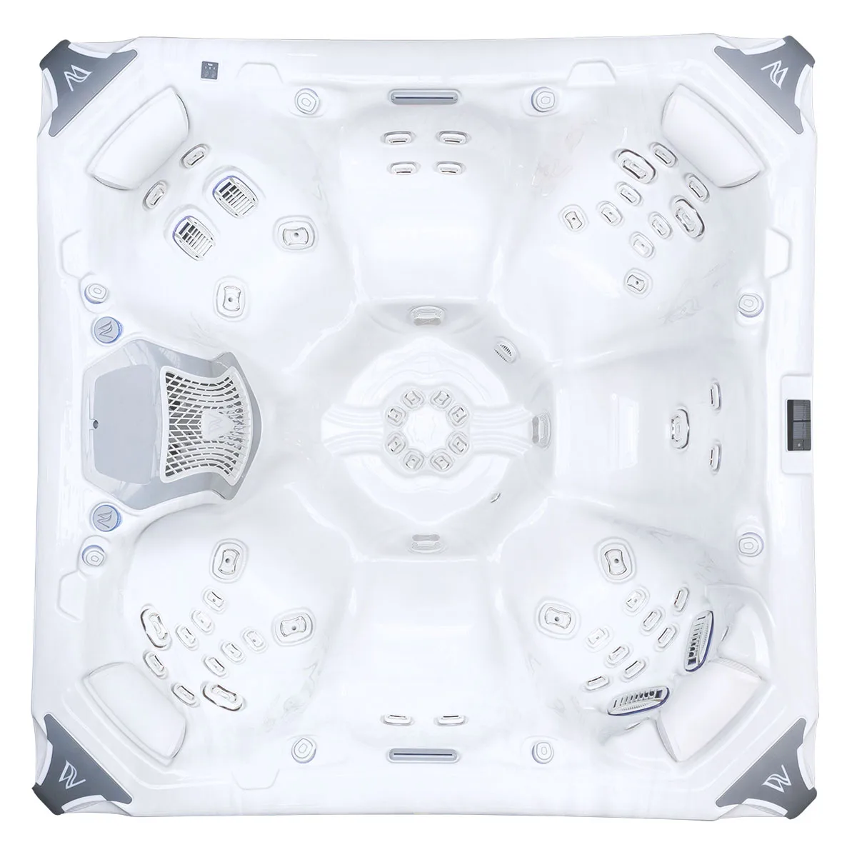 Elbrus Life Premium WM00758-P в 2-х кольорах Sterling Silver\Ice White 7 місць — СПА-басейн Wellis, фото 7