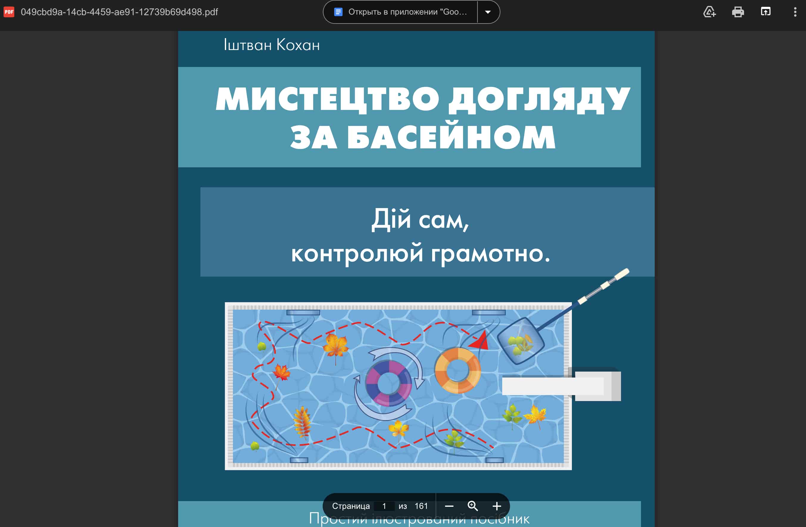 Книга PDF «Мистецтво догляду за басейном»ду за басейном