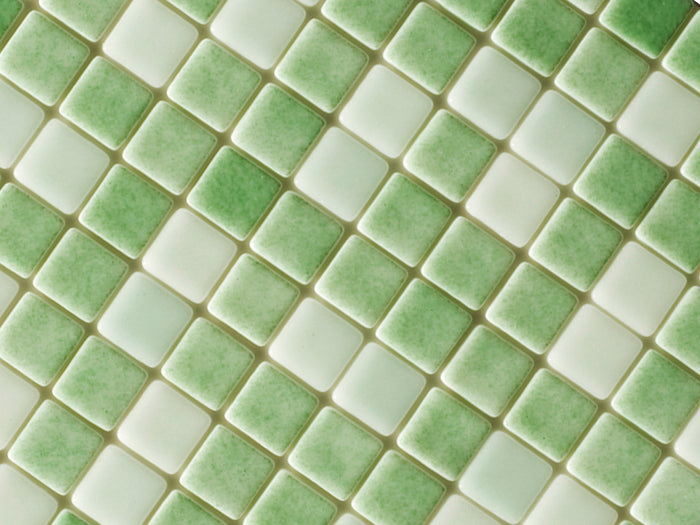 Скляна мозаїка MIX25-PS-CASPIO для басейну — 2.5 х 2.5 см, Зелений