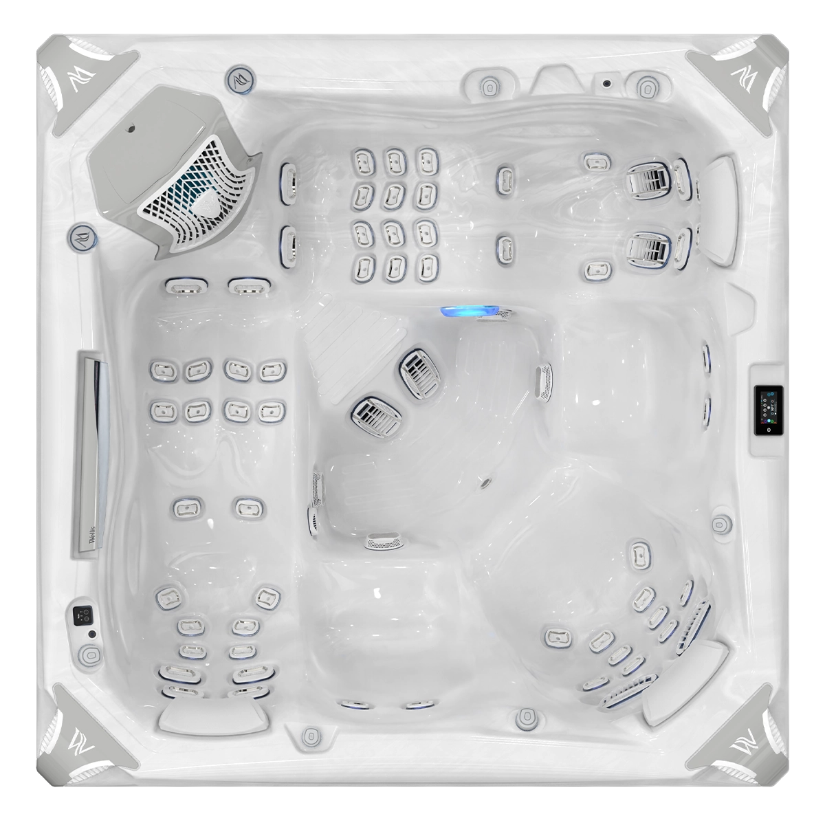 Everest Life Deluxe spa Ice White WM00754-D (Configuration 154350) — СПА-басейн Wellis, фото 2