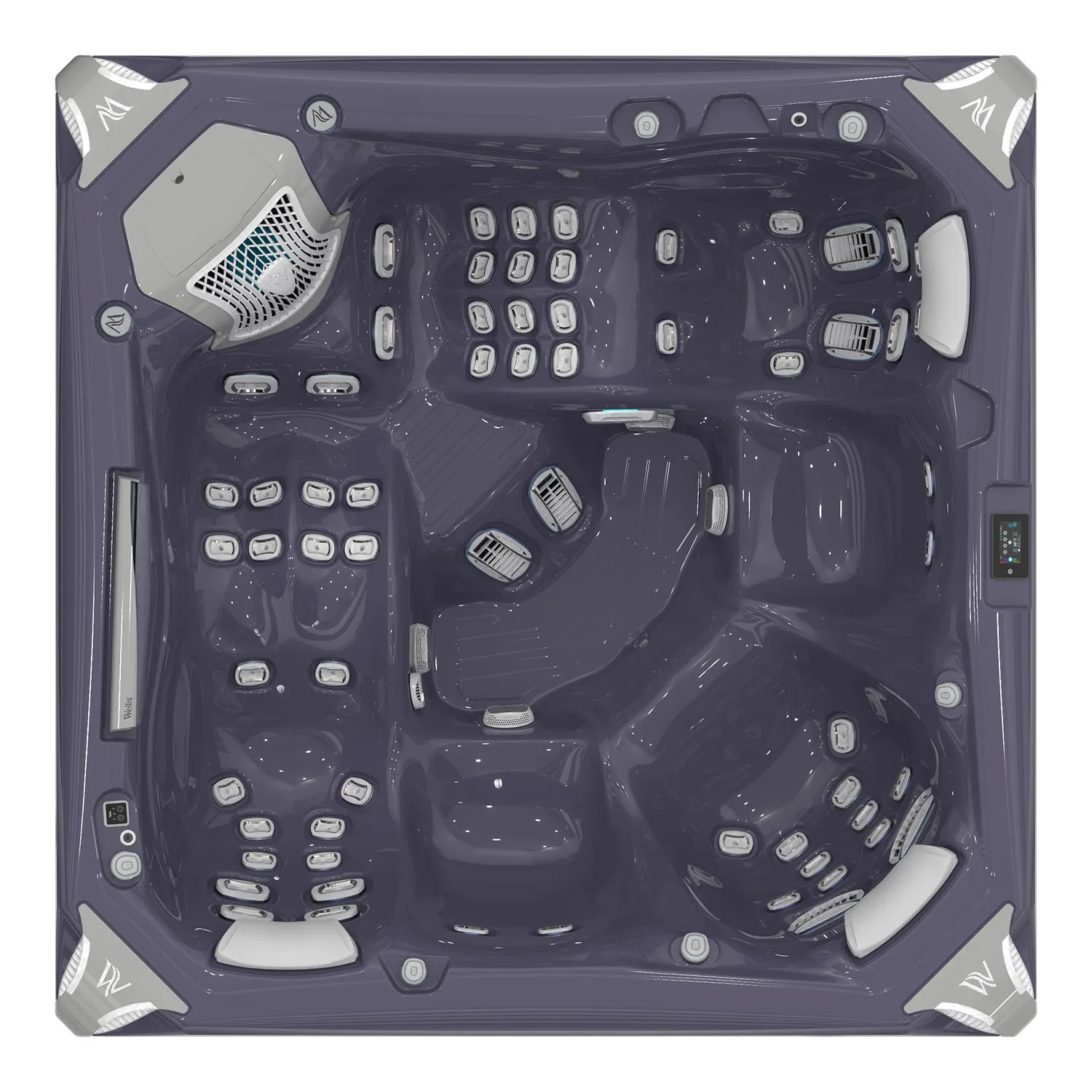 Everest Life Deluxe spa Ice White WM00754-D (Configuration 154350) — СПА-басейн Wellis, фото 5