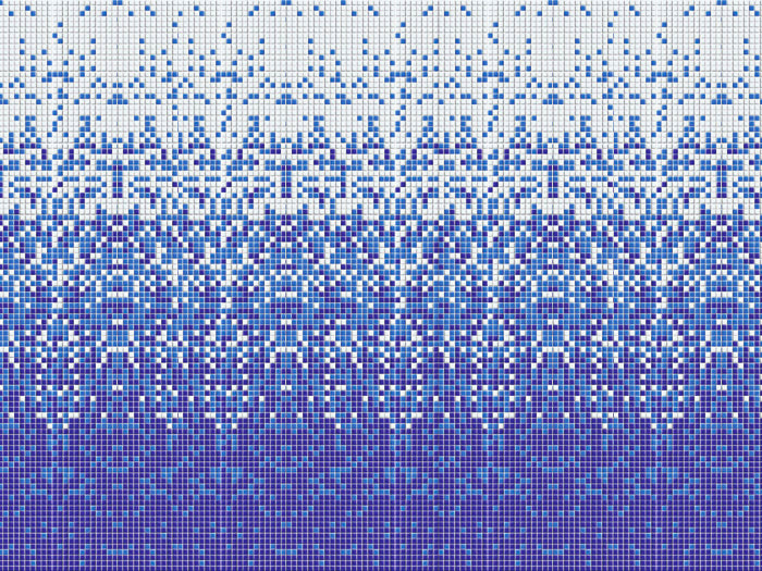 Скляна мозаїка AZUL-1 для басейну — 2.5 х 2.5 см, Блакитний