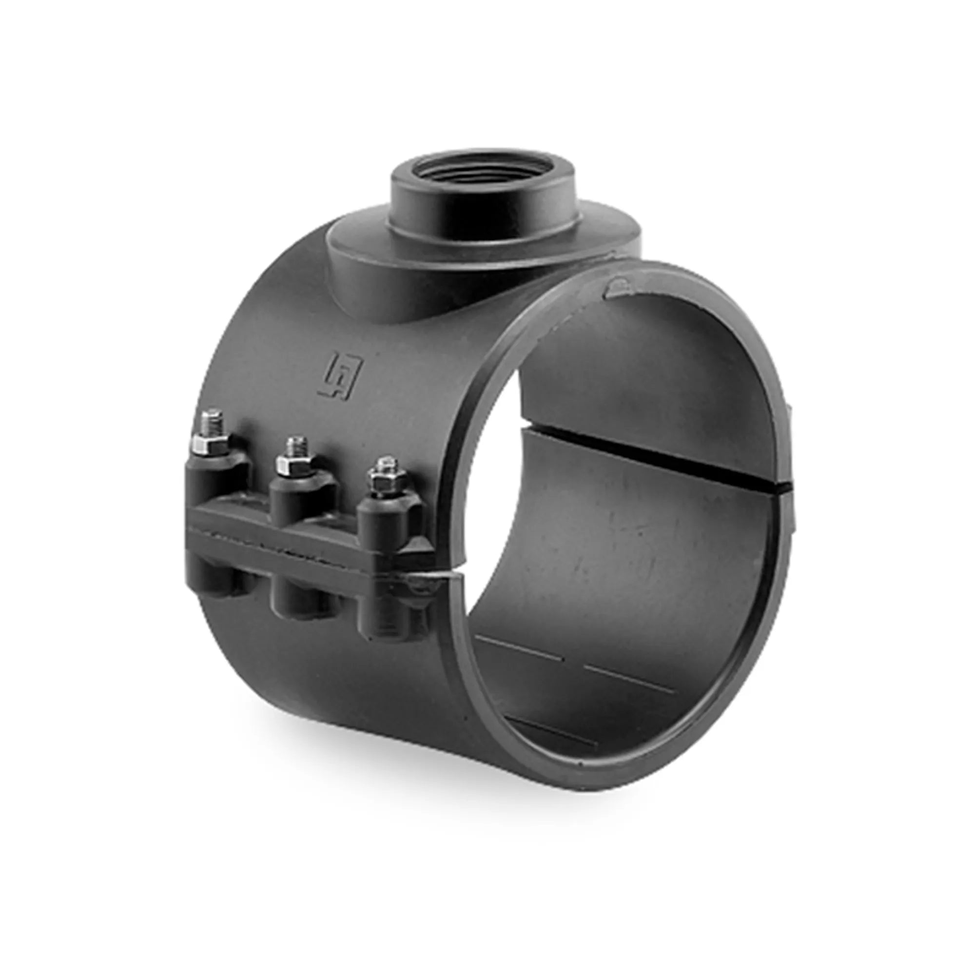 Хомут-врізка сідло зажимне ПП Hidroten d160x1/2"