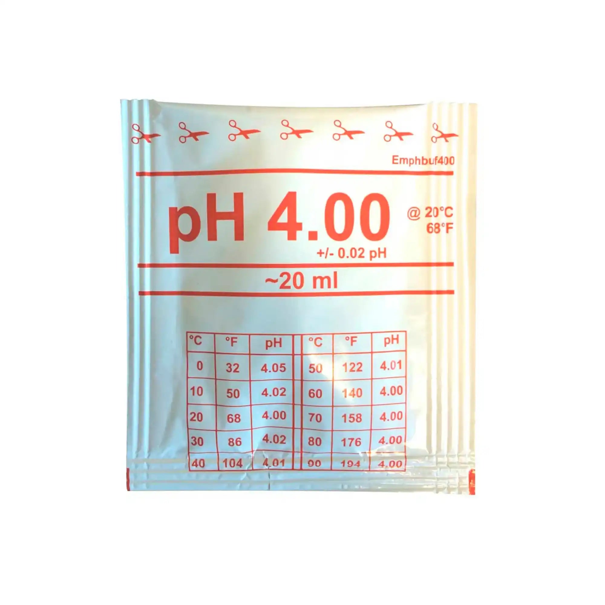 Рідина для калібрування тестера Water-I.D. FT11, FT7011 pH 4 20мл